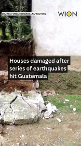 Houses damaged after series of earthquakes hit Guatemala . . . #earthquake #Guatemala #damage #wionnews | WION