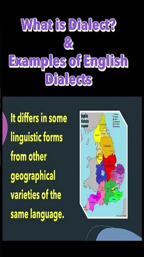 Dialect and its Examples