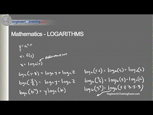 Logarithms - Fundamentals of Engineering FE EIT Exam Review