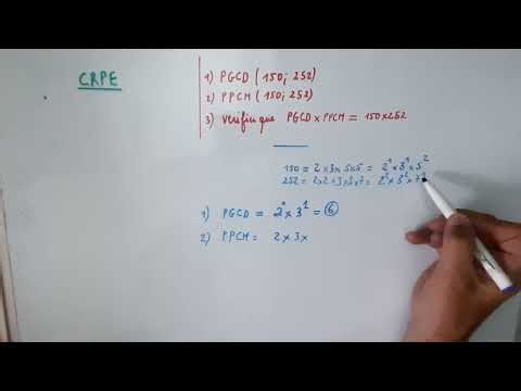 CRPE Maths – PGCD, PPCM et formule : produit = PGCD × PPCM