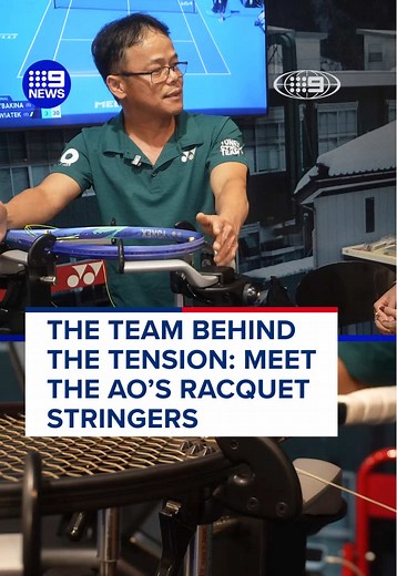 Behind the Scenes with Racquet Stringers at Aus Open