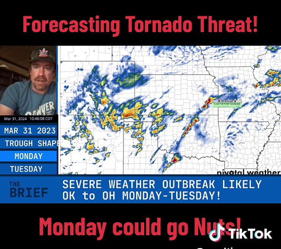 Forecasting the upcoming severe weather threat! #severeweather #forecast #tornado #teamdominator #neverstopchasing