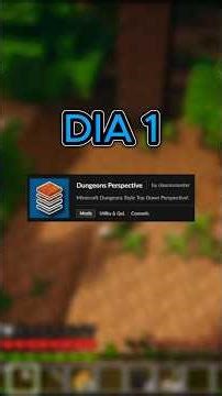 MELHOR MOD DE CÂMERA PARA MINECRAFT! (mod:dungeons perspective)