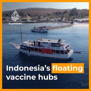 292K views · 2.3K reactions | Indonesia plans to vaccinate over 200 million citizens by the end of the year. With a population spread across thousands of islands, the country is ramping up efforts with these floating vaccine hubs ⤵️ | Al Jazeera English | Facebook