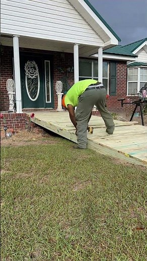 Temporary wheelchair ramp build! ❤️‍🔥🦇