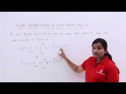 Cross Correlation Function of Power Signal & it’s Properties
