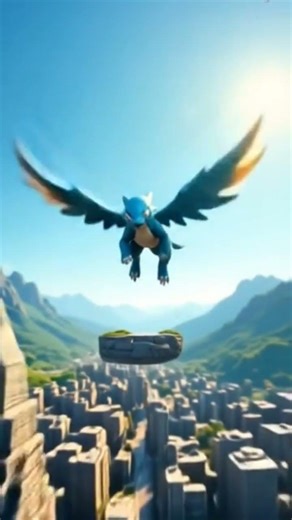 Charizard fly on the sky,♥️.......#cartoon #cartoonvideo #pokemon #shortvideo