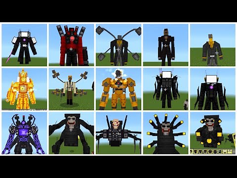 ADDON Skibidi Toilet NEW Titan DrillMan , Titan Remaster in Minecraft