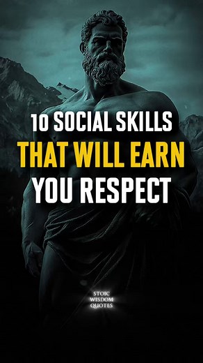 💬 10 Social Skills That Will Earn You Respect | Stoic Wisdom Discover how to master silence, composure, and authenticity so your energy speaks louder than words. #stoicism #selfmastery #respect #socialskills #personalgrowth | Stoic Wisdom Quotes