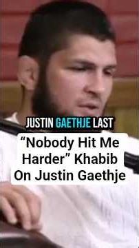 “Nobody Hit Me Harder” 😳 Khabib On Justin Gaethje #ufcwhitehouse #justingaethje #khabib #ufc #mma