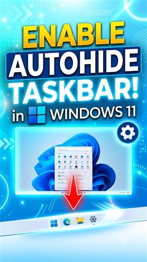 How to Enable Auto Hide Taskbar Feature on Windows 11