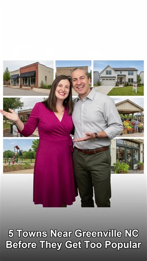 Five towns near Greenville NC before they get too popular. Winterville - already growing fast, prices still reasonable. Ayden - small-town charm with the best BBQ in eastern NC. Simpson - quiet, rural, incredible value. Farmville - 20 minutes out with homes under $200K. Washington - waterfront living on the Pamlico River. These are the areas smart buyers are watching right now. Comment MAP for the full area map. #GreenvilleNC #SmallTownNC #HiddenGems #NCRealEstate #Winterville #Ayden #Farmville