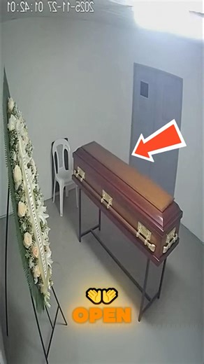 Security Camera Catches Coffin Opening and Chair Moving at 1:42AM 🫣 #scarystories #horror