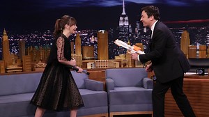 Felicity Jones teaches Jimmy a fight sequence she learned from her Kung Fu training for Rogue One: A Star Wars Story before showing them in action with a clip from the movie. | The Tonight Show Starring Jimmy Fallon