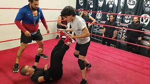 Utilizing the Sharpe shooter and Atomic Drop in a spot. Get in the ring! Learn how to become a Pro Wrestler at Santino Bros. Wrestling! Beginners Classes starting soon. Check out our website for full details. Santino Bros. Wrestling Academy in Los Angeles, CA. http://santinobros.net/wp/pro-wrestling-beginners-course/ | Santino Bros Wrestling Academy