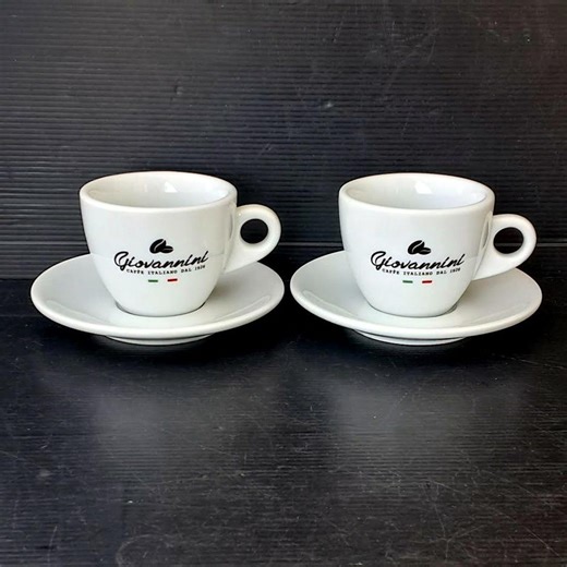 2 Cups and Saucers for Cappuccino, Giovannini Brand, Made in Italy, Capacity 150ml - Etsy Canada