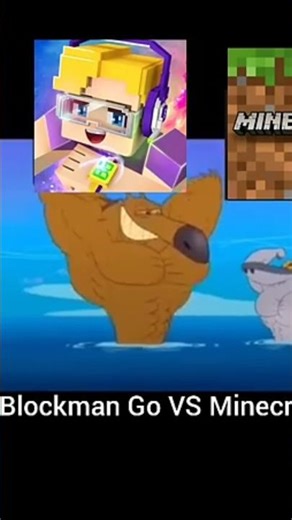 Minecraft VS Blockman Go 😎 #shorts #blockman go