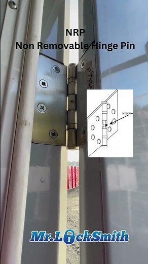 How to Remove Non Removable Pin Hinges (NRP) | Mr. Locksmith™