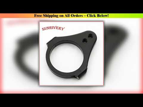 Universal Motorcycle CNC Aluminium Steering Damper Fork Frame Mounting Clamp Bracket BLACK
