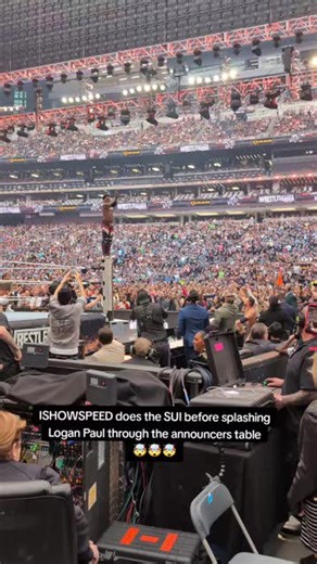 IShowSpeed just speed splashed Logan Paul through a table