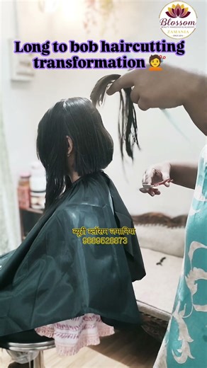 bob hair cutting transformation #bobhairstyle #shorthaircat