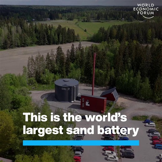 Wind farms and solar arrays steal the limelight, but the silent workhorse of the energy transition is clean power storage. This sand battery stores renewable energy as heat inside sand, releasing it when needed to warm homes and power factories. It was built by Polar Night Energy, and will be used to heat a whole town centre in #Finland. The World Economic Forum has published its annual ranking of national #energytransition efforts - from policy to investment, innovation and social equity. Where