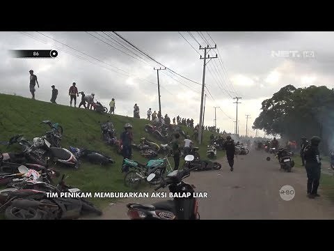 Aksi Tim Penikam Bubarkan Balap Liar, Ratusan Motor Berhamburan - 86