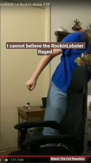 I cannot believe the RockinLobster Raged #funny #memes #reaction | YTP: RockinRage Reaction