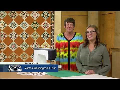Love of Quilting Preview: Martha Washington’s Star with Liz Porter (Episode 3112)