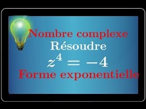 Nombre Complexe • Exercice Type Bac • Équation • Forme exponentielle • Argument • Conjugué IMPORTANT