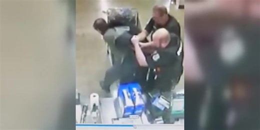 Surveillance video of controversial arrest of Kentucky man
