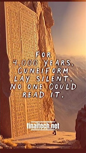 For 4,000 years, cuneiform lay silent. No one could read it.