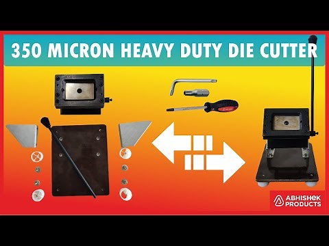 🔧 How To Assemble 350 Micron Heavy Duty Die Cutter for ID Cards | AbhishekID.com
