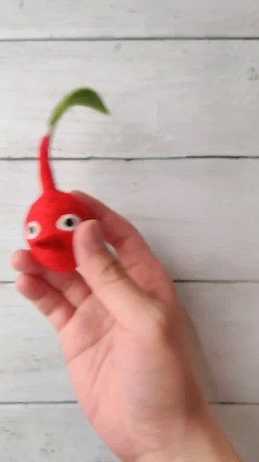 I made a Red Pikmin made with Needlefelt Art #pikmin #handmade #fyp #needlefelting #art #crafts #asmr #DIY