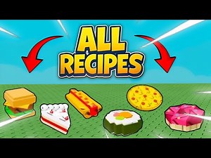 *ALL* RECIPES in Grow A Garden COOKING UPDATE! Roblox