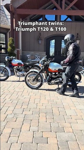 A pair of Bonnies! 1959 Bonneville T120 & 2009 Bonneville T100