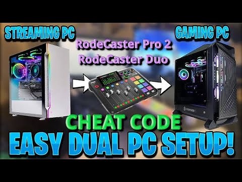 EASY RodeCaster Pro 2 / RodeCaster DUO Dual PC Streaming Setup
