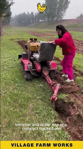 Small Machine, BIG Power 🚜 Check out this micro tractor #AgriculturalMachinery