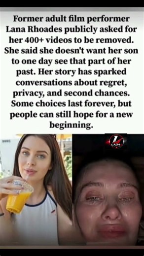Lana Rhoades' emotional plea to erase her past 🖤🎥 #RightToBeForgotten