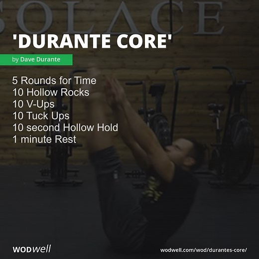 "Durante Core" Workout, Power Monkey Fitness Benchmark WOD | WODwell