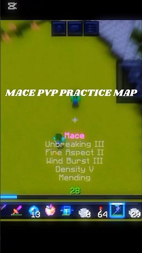 Mace Training Arena – PvP & Elytra Practice and spears#Quantum Bot PvP Practice Map#bedrock#macepvp