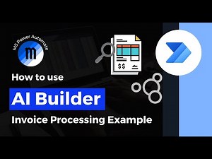 How to use AI Builder in Power Automate - invoice processing example with email