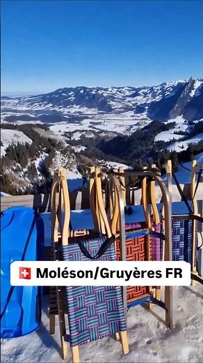 Luge à La Tzoumaz, au-dessus de Riddes, dans le Valais.