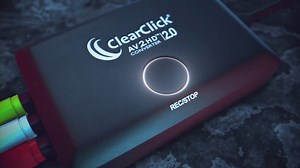 ClearClick AV To HD Converter 2.0 (Second Generation) - Convert & Record Video From AV RCA Composite Video To HDMI 1080P - Adapter For VCR, VHS, DVD, Camcorder, Hi8, Gaming To TV