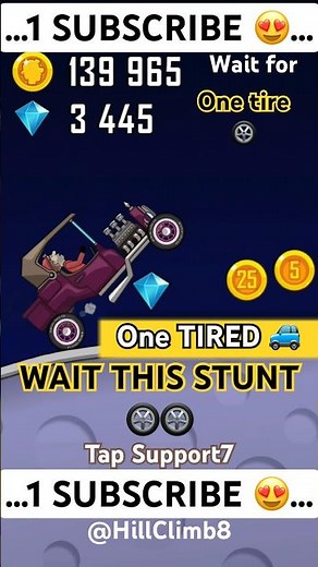 😱 Hot Rod One Tire Challenge on Moon 🌖 | Horror Gaming Shortd || Hill Climb Racing #shorts
