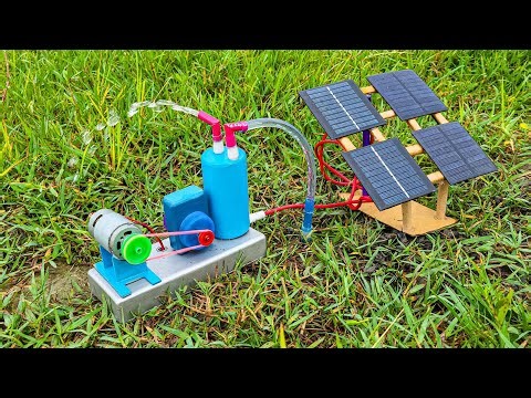 775 Motor And Solar Made Mini Borewell Water Pump Science Project - Diy Solar Water Pump