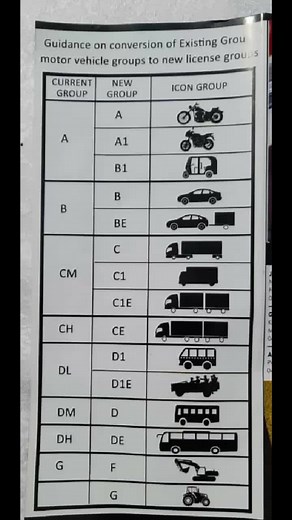 For those one who miss interpret the classes of the driving license