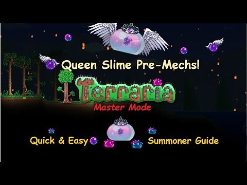 Queen Slime - Pre-Mechs! Quick & Easy Guide for Summoners | Terraria 1.4.1.2