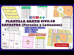 PLANTILLA GRATIS CIVIL3D - CATASTRO (Parcelas y Lotizacion)