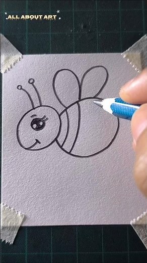 how to draw a bee for beginners